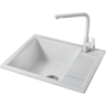 Кухонная мойка GRANULA GR-6002 арктик (белый) 6002 APKTIK